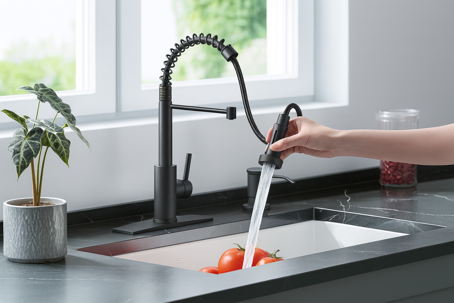 Heavy-duty back-of-house faucet and dispenser assembly